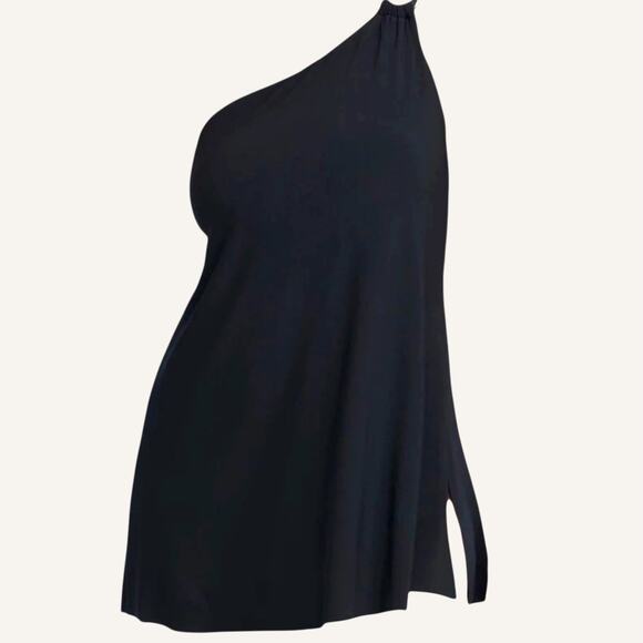 Magicsuit NWT Women's Size 10 Amal Swim Dress Black Side Tie Soft Cup Pool Side - Picture 3 of 6